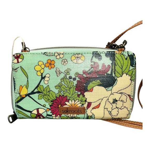Sakroots Floral Crossbody Wristlet Bag - Multicolor New - Picture 1 of 15